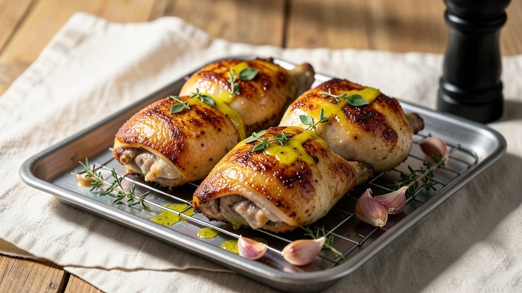 Baked Chicken Thighs Mediterranean Recipe: Herb-Infused Crisp With Bright Lemon Zest