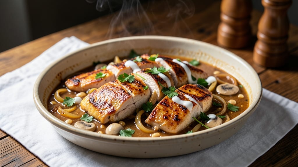 Baked Chicken Stroganoff Recipe: One-Pan Creamy Mushroom Magic