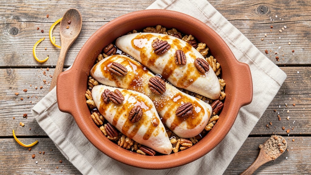Baked Honey Pecan Chicken Recipe: Sticky-Sweet Glaze Meets Crunchy Pecan Crust