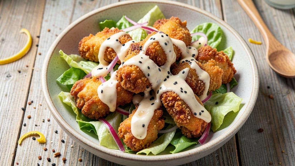 Applebee's Fried Chicken Salad Recipe: Crispy Bites Over Creamy Ranch Dressing