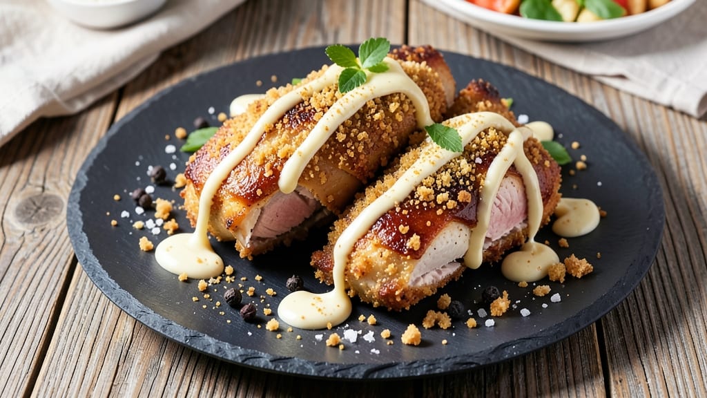 Baked Chicken Recipe With Mayonnaise and Bread Crumbs: Triple-Dredge Crunch That Stays Crisp All Night