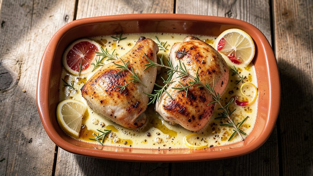 Baked Catalina Chicken Thighs Recipe: Buttery Garlic-Herb Crust With Juicy Centers