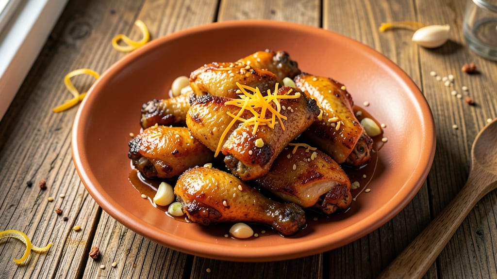 Baked Chicken Wings With Honey Soy and Ginger Marinade Recipe: Glazed Crunch Meets Umami Heat