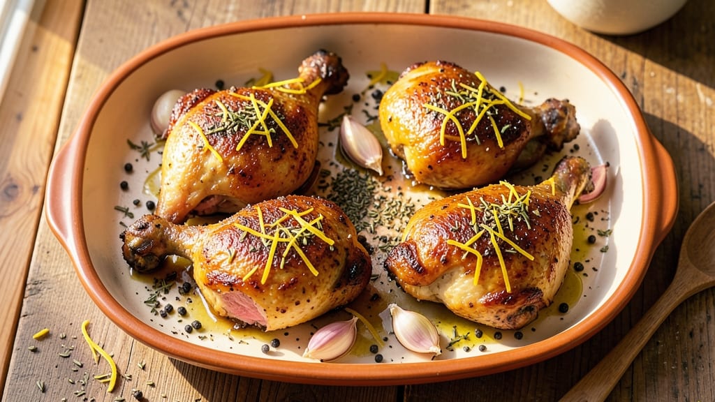 Baked Lemon Pepper Chicken Legs Recipe: Zesty Crisp Skin, Juicy Centers