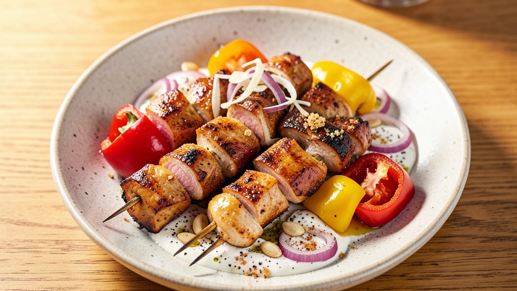 Baked Chicken Shish Kabob Recipe: Skewered Smokiness With Charred Edges