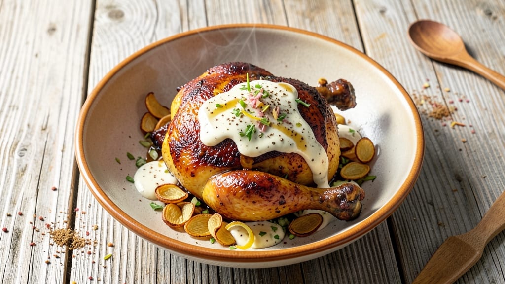 African Roast Chicken Recipe: Spiced Yogurt Marination for Juicy, Crispy Skin