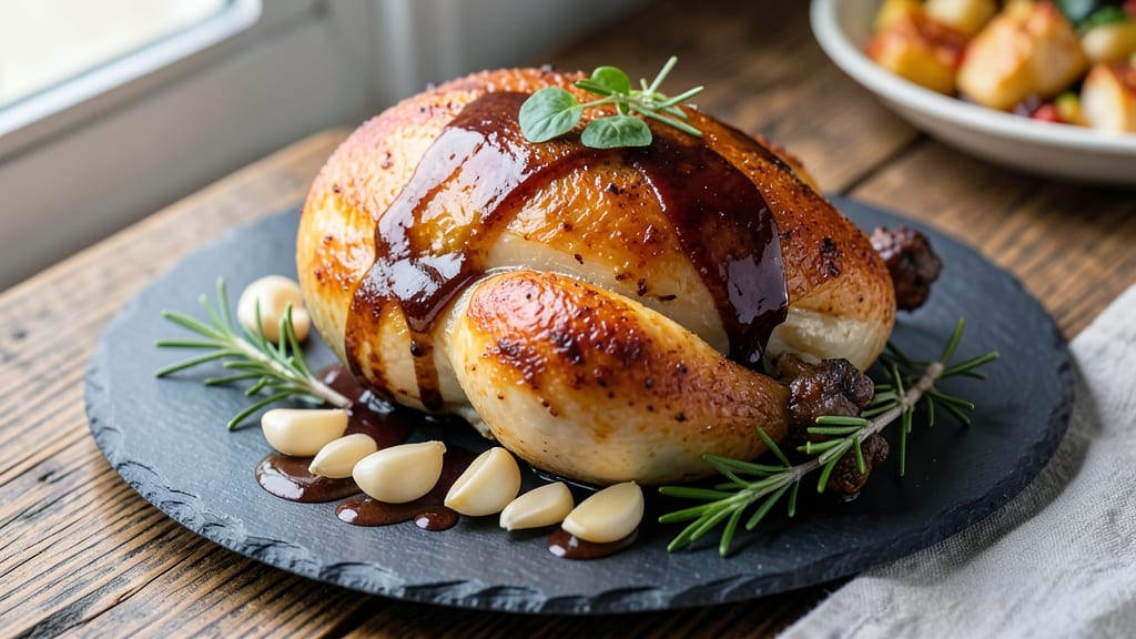 Baked Chicken With Worcestershire Sauce Recipe: Umami-Rich Roast With Sticky Glaze