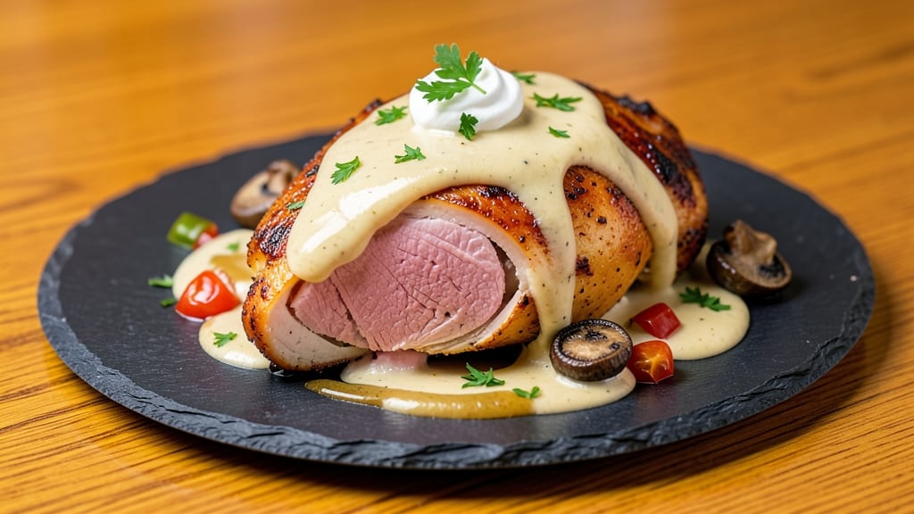 Baked Chicken Ala King Recipe: Creamy Mustard Sauce Over Juicy Bites