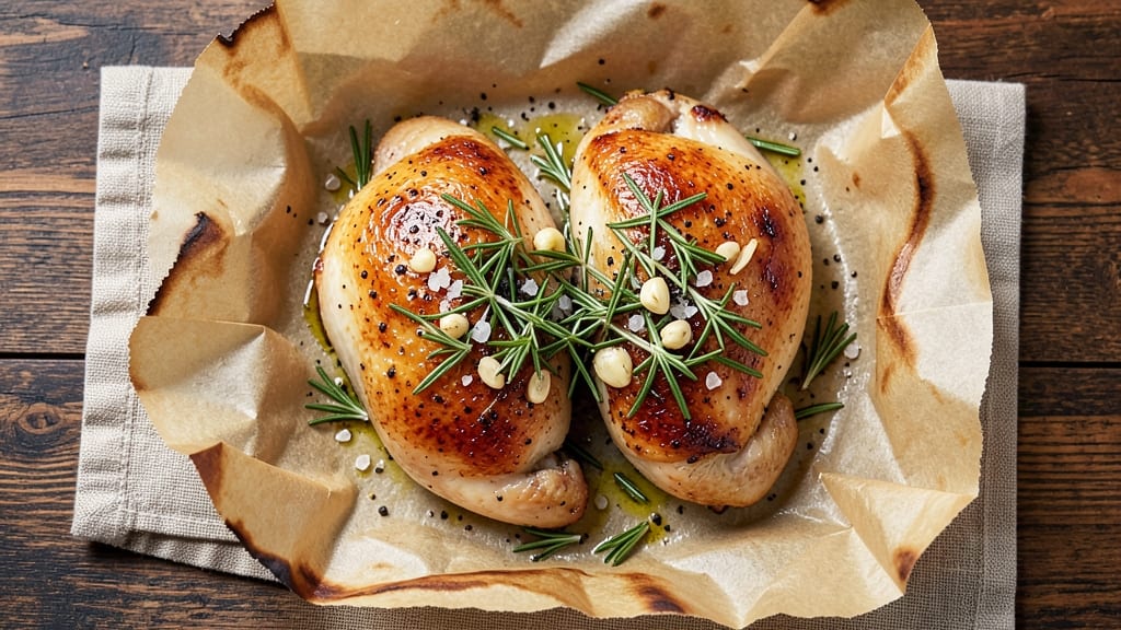 Baked Paper-Wrapped Chicken Recipe: Juicy Centers With Crispy Parchment Crunch