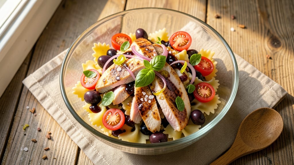 Balsamic Chicken Pasta Salad Recipe: Tangy Vinaigrette and Crispy Chicken Bites