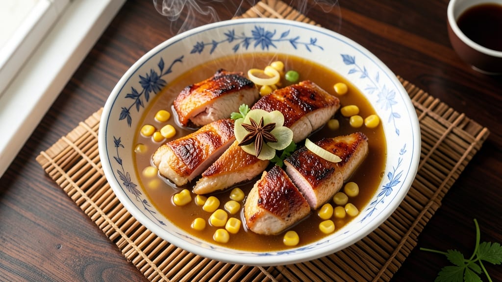 Authentic Chinese Chicken and Sweetcorn Soup Recipe: Fragrant Ginger-Soy Broth with Silky Egg Ribbons