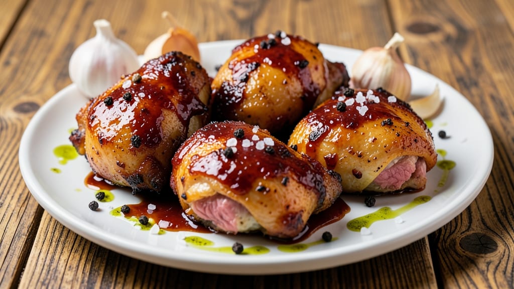 Baked Chicken Thighs With Barbecue Sauce Recipe: Sticky-Sauce Crust With Juicy Hearts
