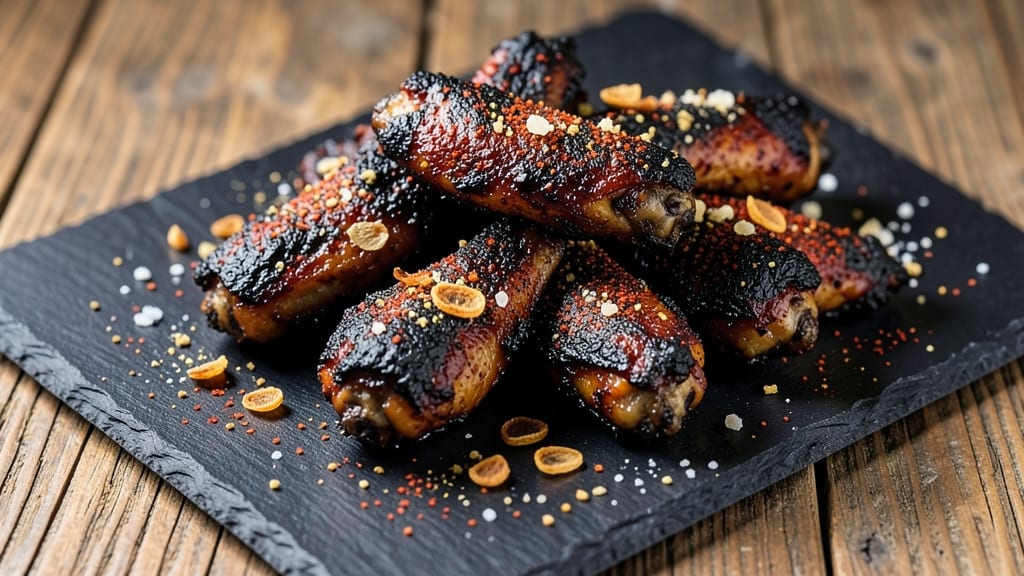 Baked Chicken Wings Black Recipe: Smoky Charcoal Crust Without the Grill Mess