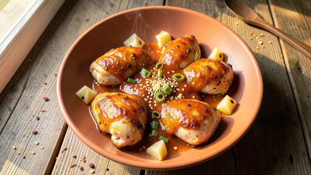 Baked Hawaiian Chicken Thighs Recipe: Pineapple-Braised Tenderness With Crispy Edges