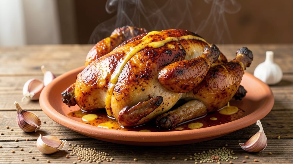 Arabic Roast Chicken Recipe: Harissa-Spiced Crisp With Golden Yolk Magic