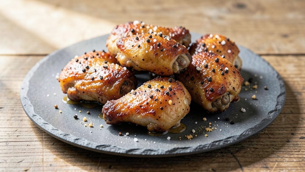 Baked Salt and Pepper Chicken Wings Recipe: Double-Dredged Crunch With Zero Oil Mess