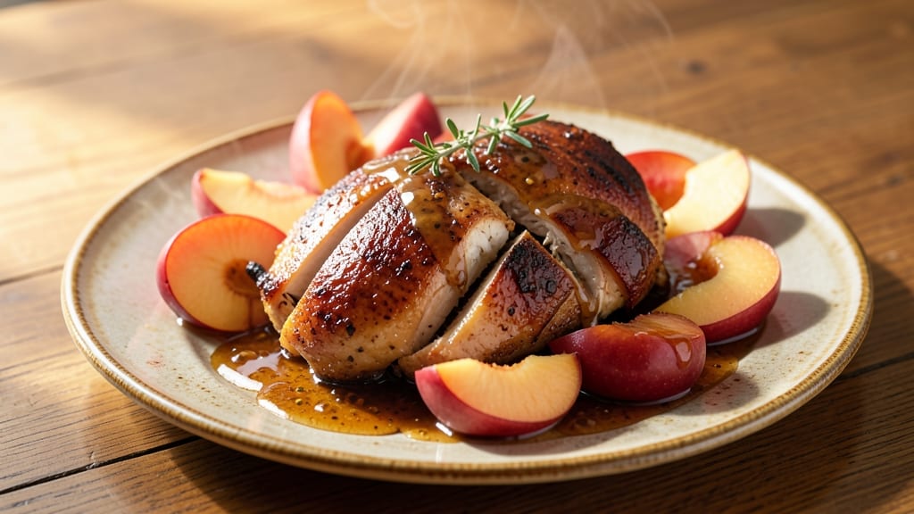 Baked Chicken With Canned Peaches Recipe: Sweet-Tart Balance in One Pan