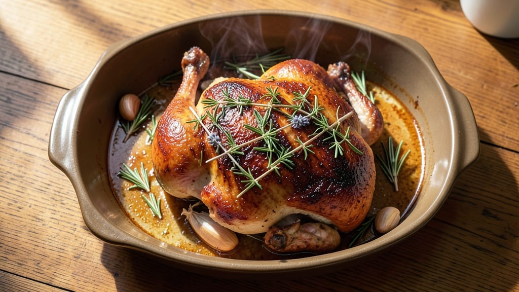 5 Star Roasted Chicken Recipe: Golden Crisp Skin With Juicy Centers