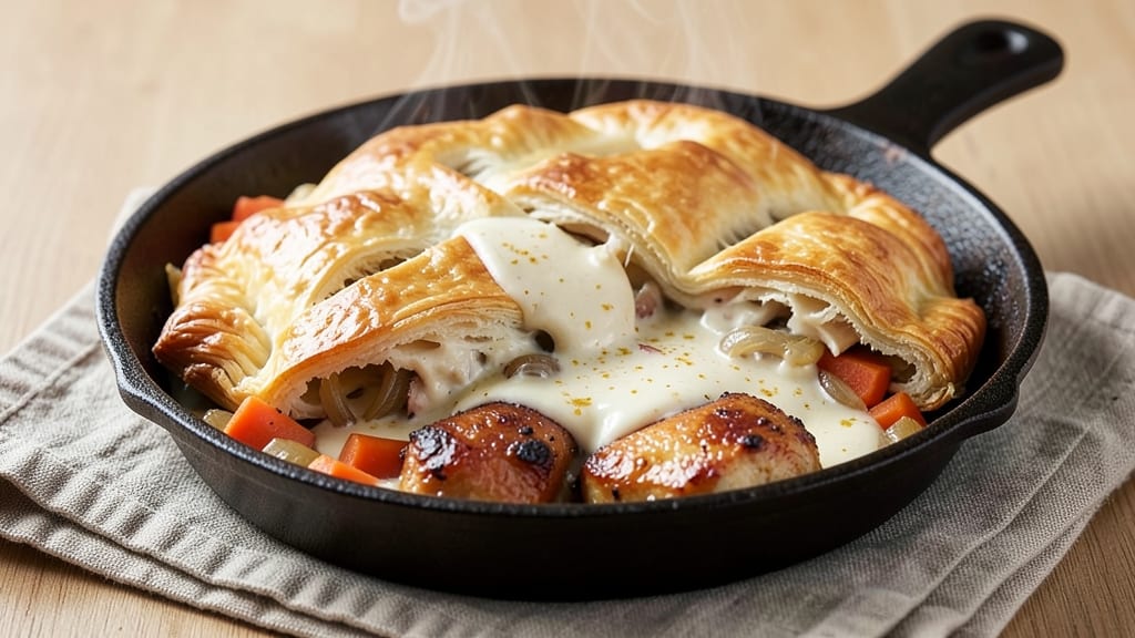 Campbell's Cream of Chicken Chicken Pot Pie Recipe: One-Pan Creamy Comfort With Flaky Top