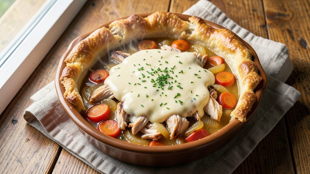 Campbell's Cream of Chicken Pot Pie Recipe: Crispy Top, Creamy Filling in One Dish