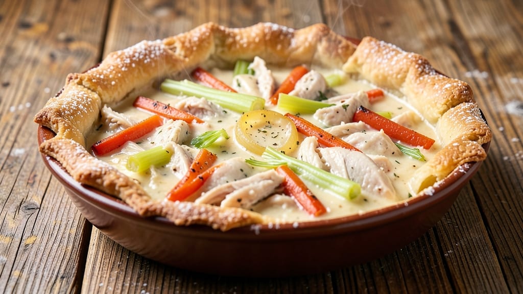 Awesome Chicken Pot Pie Recipe: Flaky Crust and Melting Chicken Comfort
