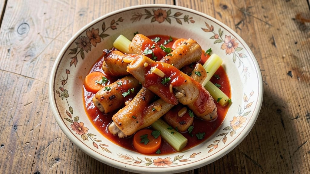 Chicken Feet in Tomato Sauce Recipe: Crispy Bites with Rich Umami Depth