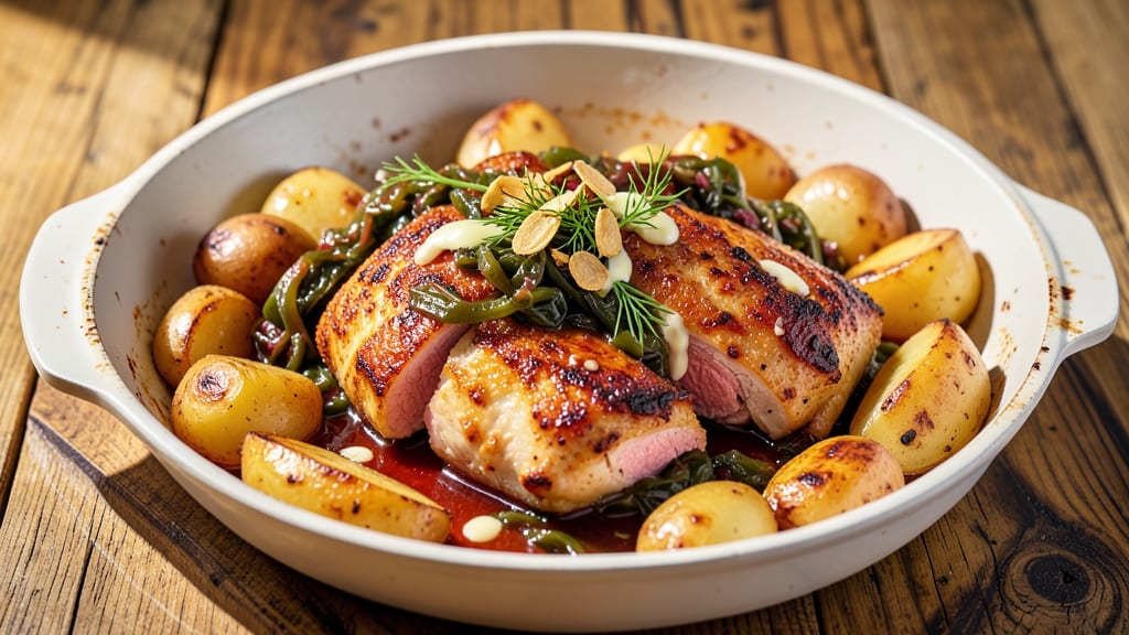 Chicken Sauerkraut Potatoes Recipe: Savory Tangy Comfort in One Skillet