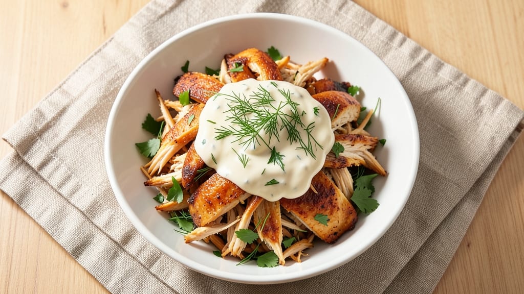 Copycat Sam's Club Rotisserie Chicken Salad Recipe: Shredded Chicken With Creamy Ranch Dressing