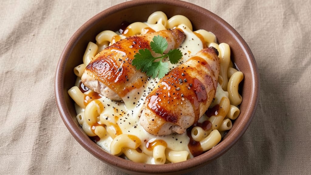 Applebee's Honey Chicken Mac and Cheese Recipe: Sticky-Sweet Glazed Chicken Over Creamy Pasta