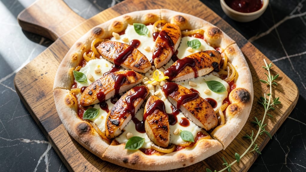 Balsamic Chicken Pizza Recipe: Caramelized Onions and Tangy Tomato Topping Harmony
