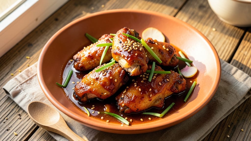 Baked Teriyaki Chicken Wings Recipe: Glossy Glaze Meets Crispy Crunch