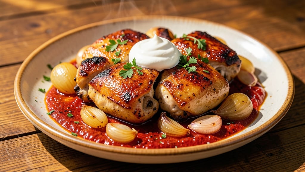 Hungarian Chicken Paprikash Recipe: Smoky Paprika and Sour Cream Velvety
