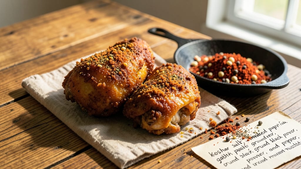 Old Fashioned Southern Fried Chicken Seasoning Recipe: Smoky Paprika and Garlic Powder Blend